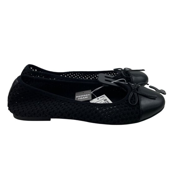 Falls Creek Brenna Womens Size 10M Black Flats w/Memory Foam - Picture 3 of 10